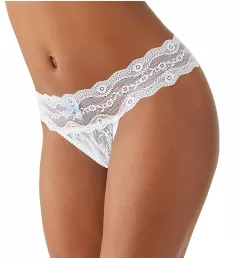 Lace Kiss Thong White S