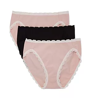 Inspired Eyelet Hi-Leg Panty - 3 Pack Basic 1 S