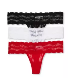 Lace Kiss Thong - 3 Pack