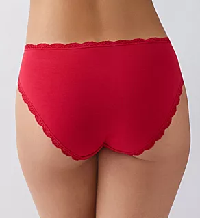 Inspired Eyelet Hi Leg Panty Chili Pepper Red M