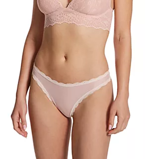 Inspired Eyelet Thong Panty Rose Smoke S