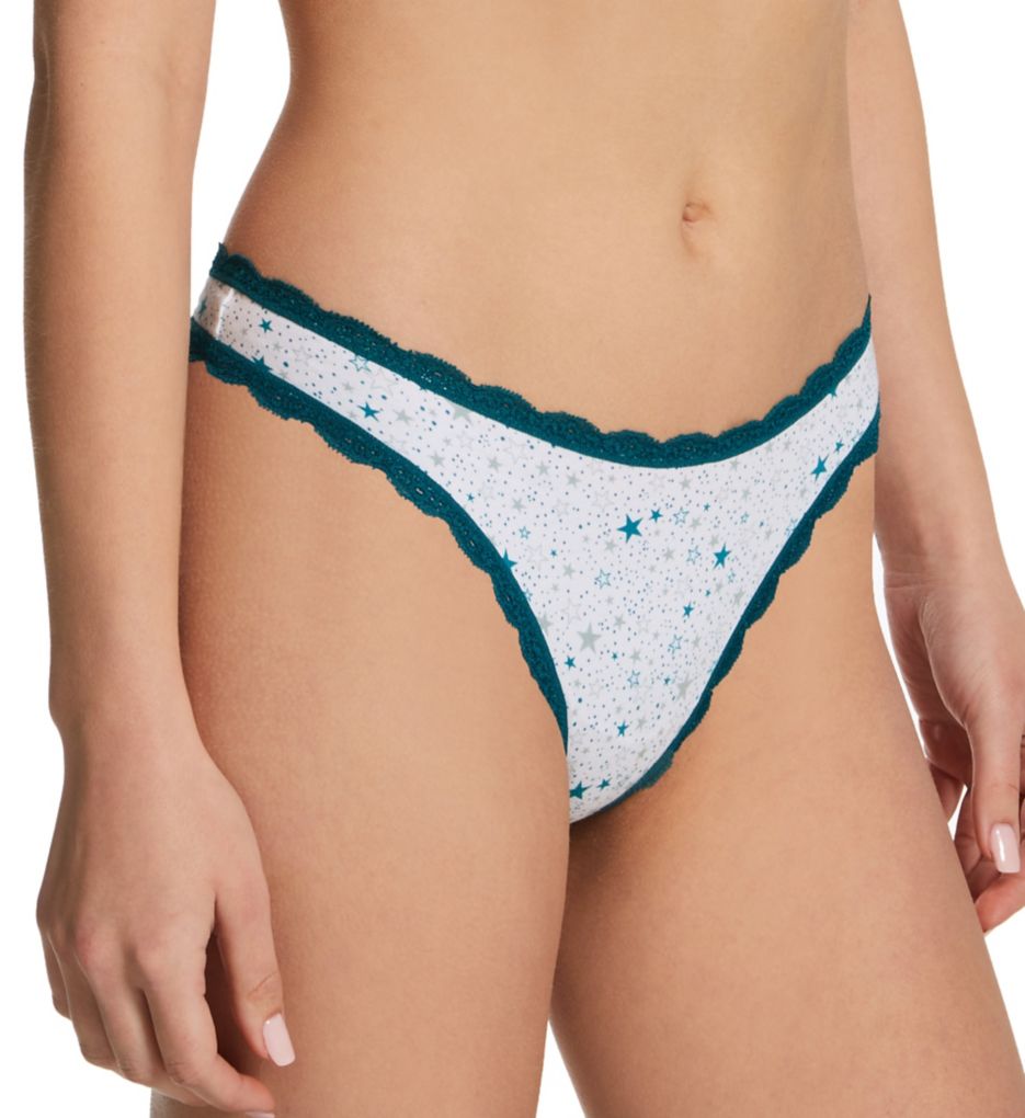 b.tempt'd by Wacoal Inspired Eyelet Thong Panty Electric Star S  - Image 1