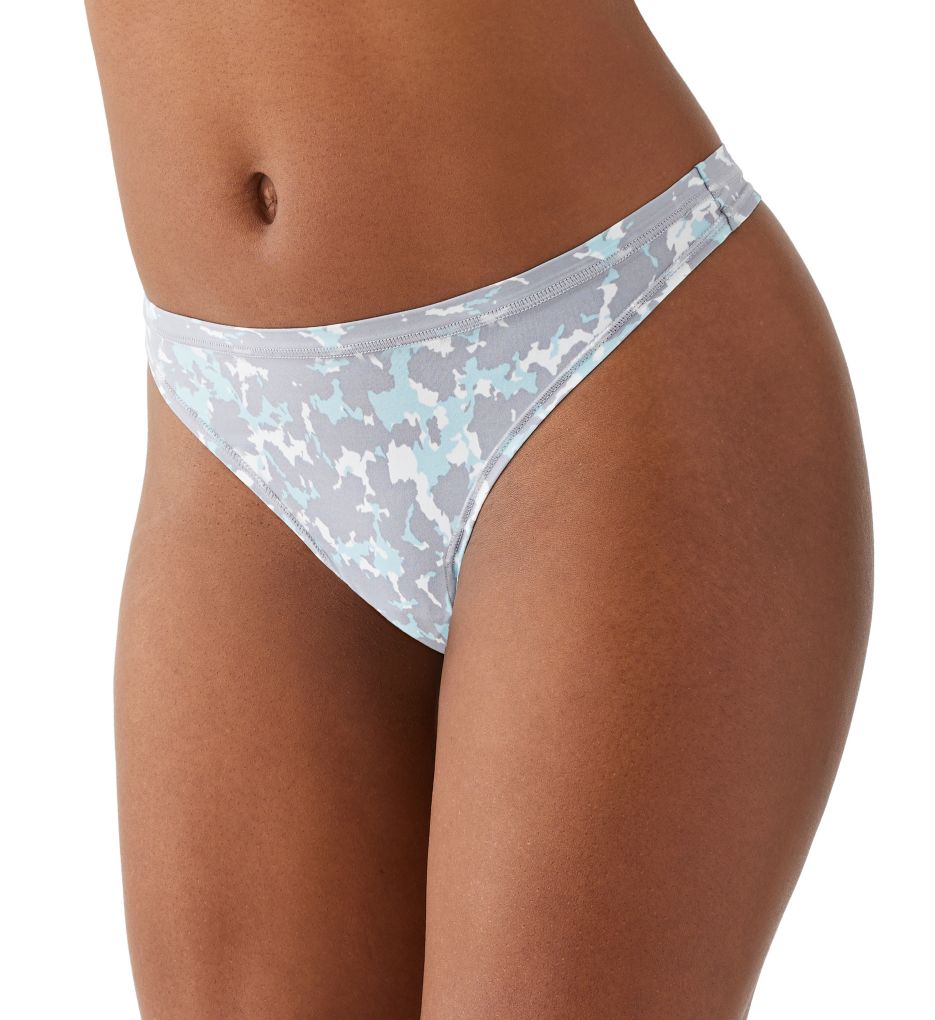 b.tempt'd by Wacoal Future Foundation Thong Panty Dream Blue/Grey Camouf L  - Image 1