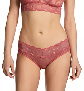 Lace Kiss Hipster Panty Slate Rose L