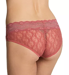 Lace Kiss Hipster Panty Slate Rose L