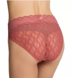 Lace Kiss Hi Leg Brief Panty Slate Rose S