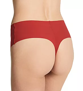 b.bare Hi Waist Thong Panty Haute Red L