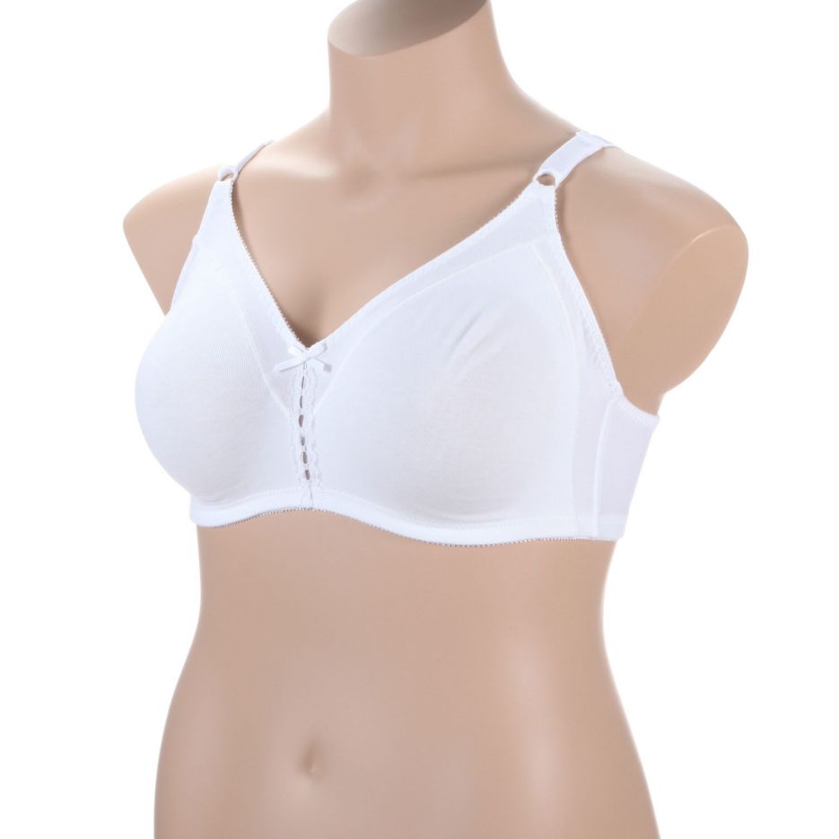 Timpa Soft Unlined Cotton Wirefree Crossover Bra Style 00003