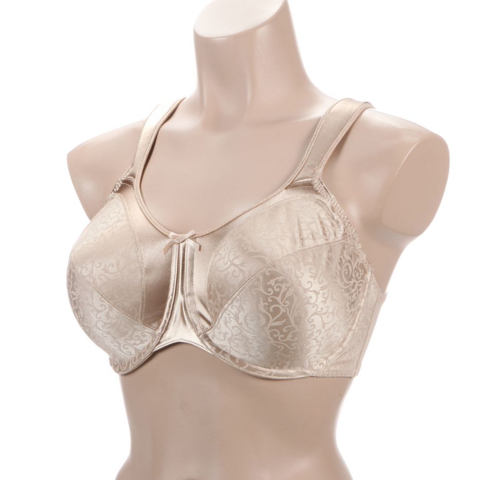 Bali Women's Satin Tracings Underwire Minimizer Bra 3562 - Beige