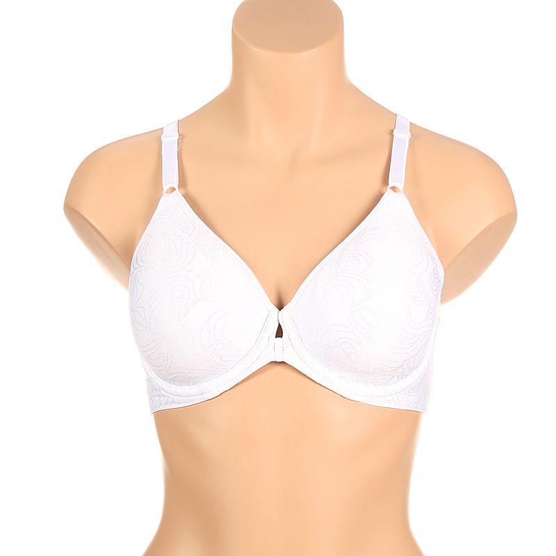 Bali Comfort Revolution Front Close Shaping Underwire Bra White