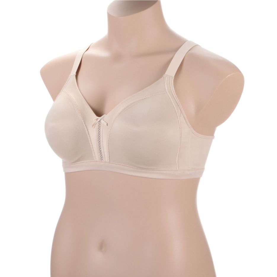 Bali Womens Double Support Soft Touch Back Smoothing Wirefree Bra, 34C 