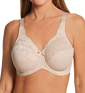 Lilyette Comfort Lace Minimizer Bra Paris Nude 34D