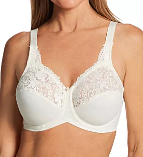 Lilyette Comfort Lace Minimizer Bra Pearl 36C