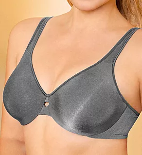 Lilyette Plunge Into Comfort Keyhole Minimizer Bra Silver Lining 36DDD