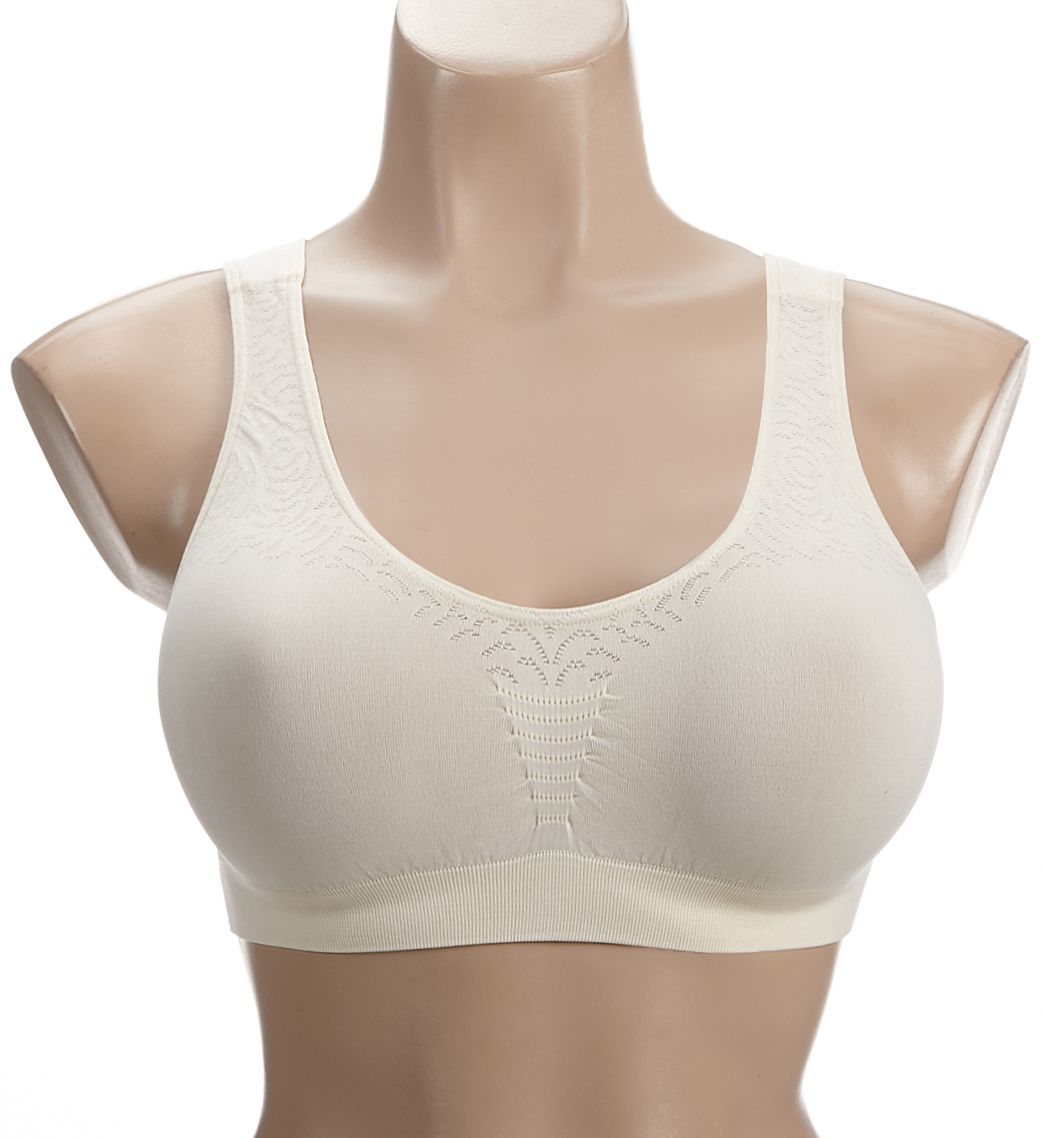 Bali Comfort Revolution Microfiber Crop Bra Light Beige XL  - Image 1