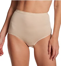 Full-Cut-Fit Stretch Cotton Brief Panty Soft Taupe 10