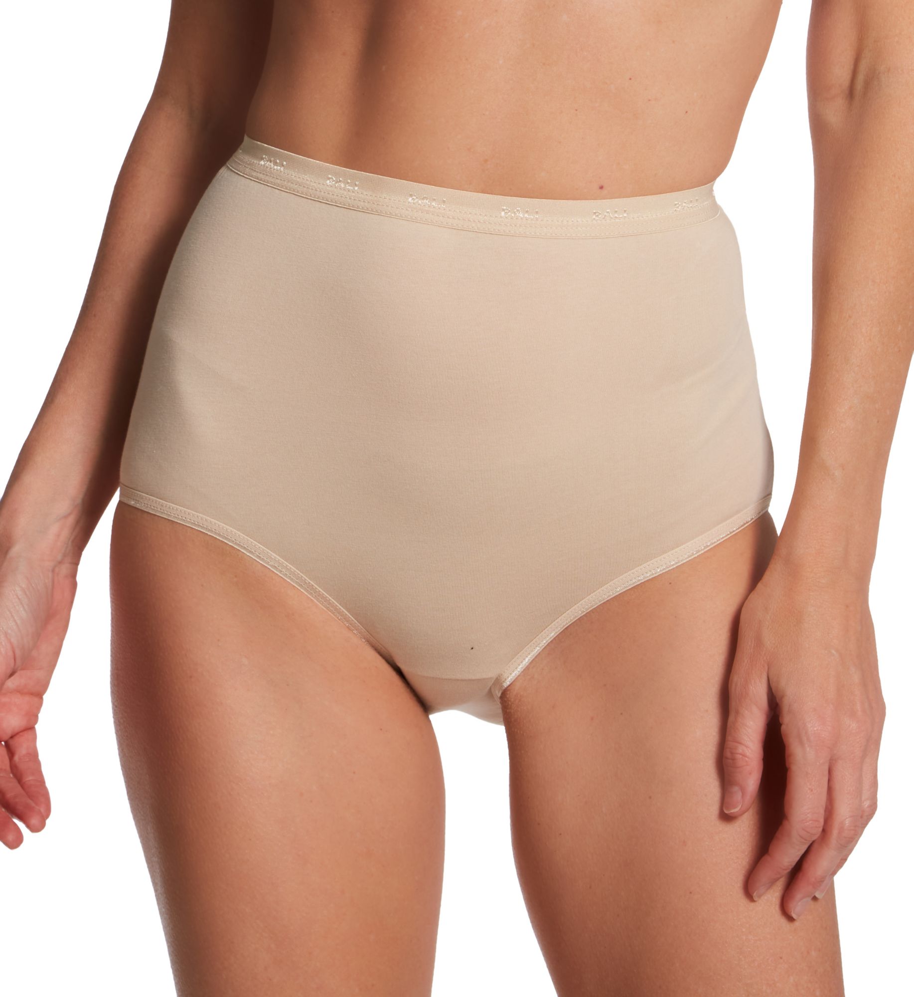thumbnail image 2 of Bali Women's Cotton Briefs - Full-Cut Fit Stretch Underwear White Size 7 2 of 11