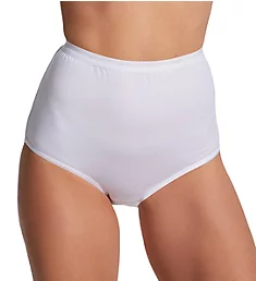 Full-Cut-Fit Stretch Cotton Brief Panty White 10