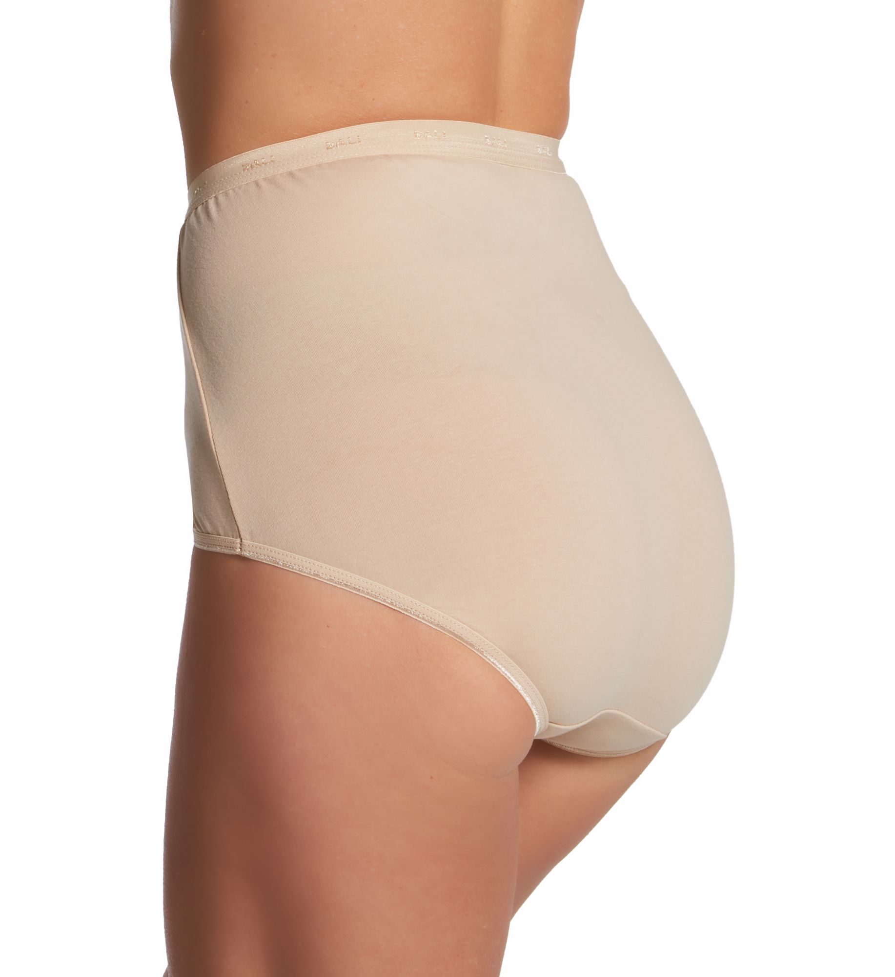 Bali Full-Cut-Fit Stretch Cotton Brief Panty Soft Taupe 10  - Image 2