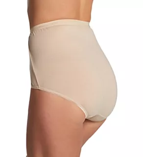 Full-Cut-Fit Stretch Cotton Brief Panty Soft Taupe 10