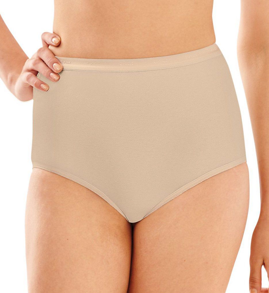 Full-Cut-Fit Cotton Brief Panties - 3 Pack