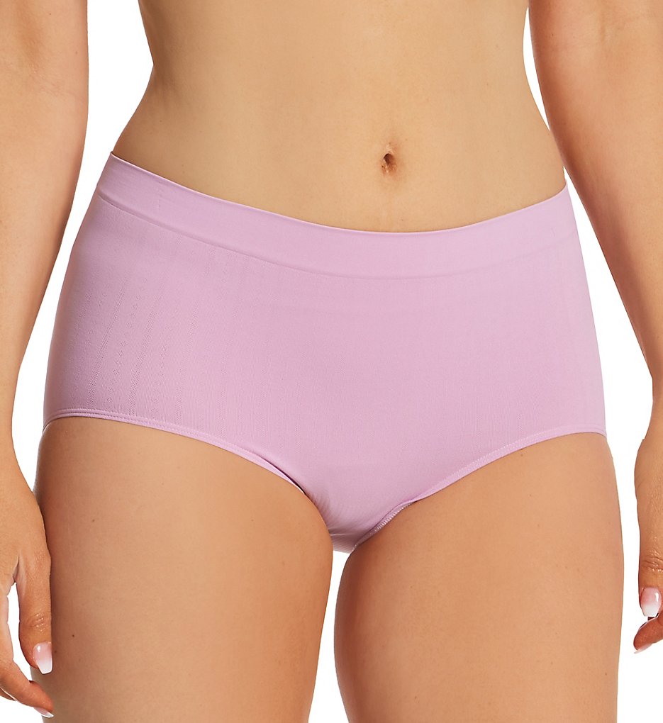 Bali : Bali 2361 One Smooth U All-Around Smoothing Brief Panty (Pink Reverie Pointelle 6)
