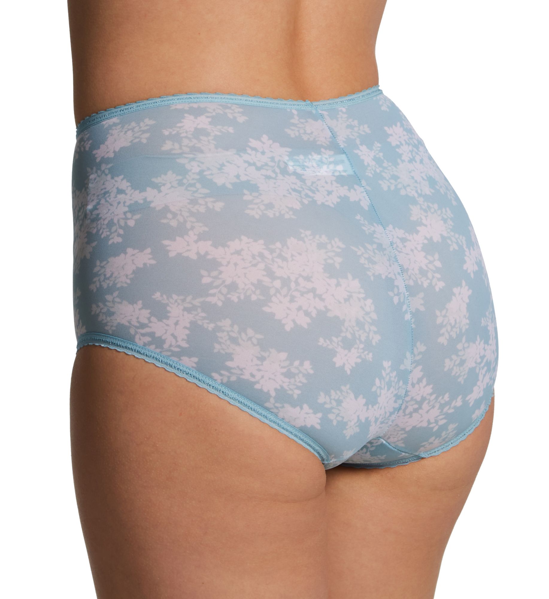 Bali Skimp Skamp Brief Panty Blue Patina Leaf Print 8  - Image 2