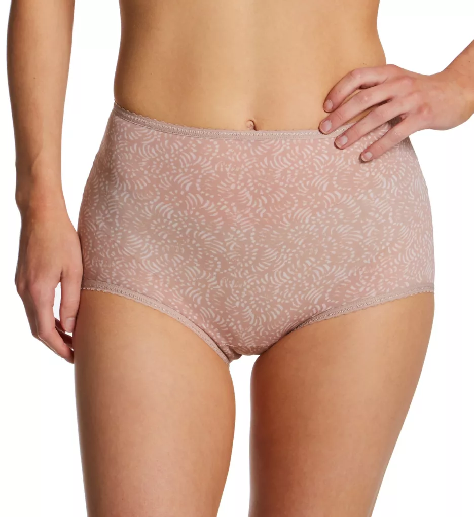 $89 Bali 2324 Women's Black Seamless Underwear Full-Cut Brief