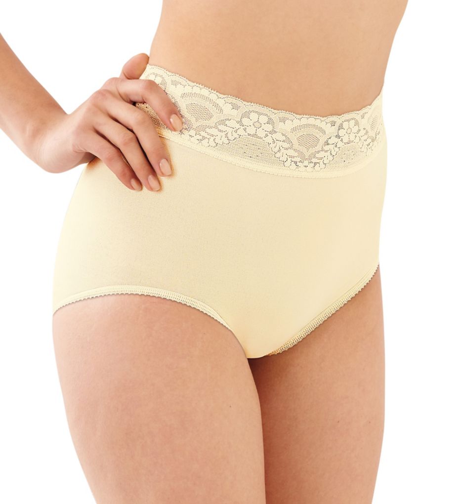 Bali Skimp Skamp Women`s Brief Panty - Best-Seller, 7, White 