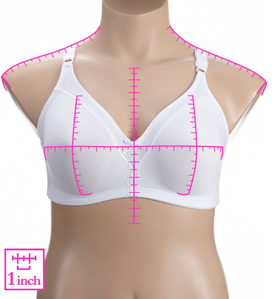 Bali Double Support Cool Comfort Cotton Wirefree Bra 3036 - Image 3
