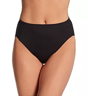 Comfort Revolution Microfiber Hi-Cut Panty Black 10/11