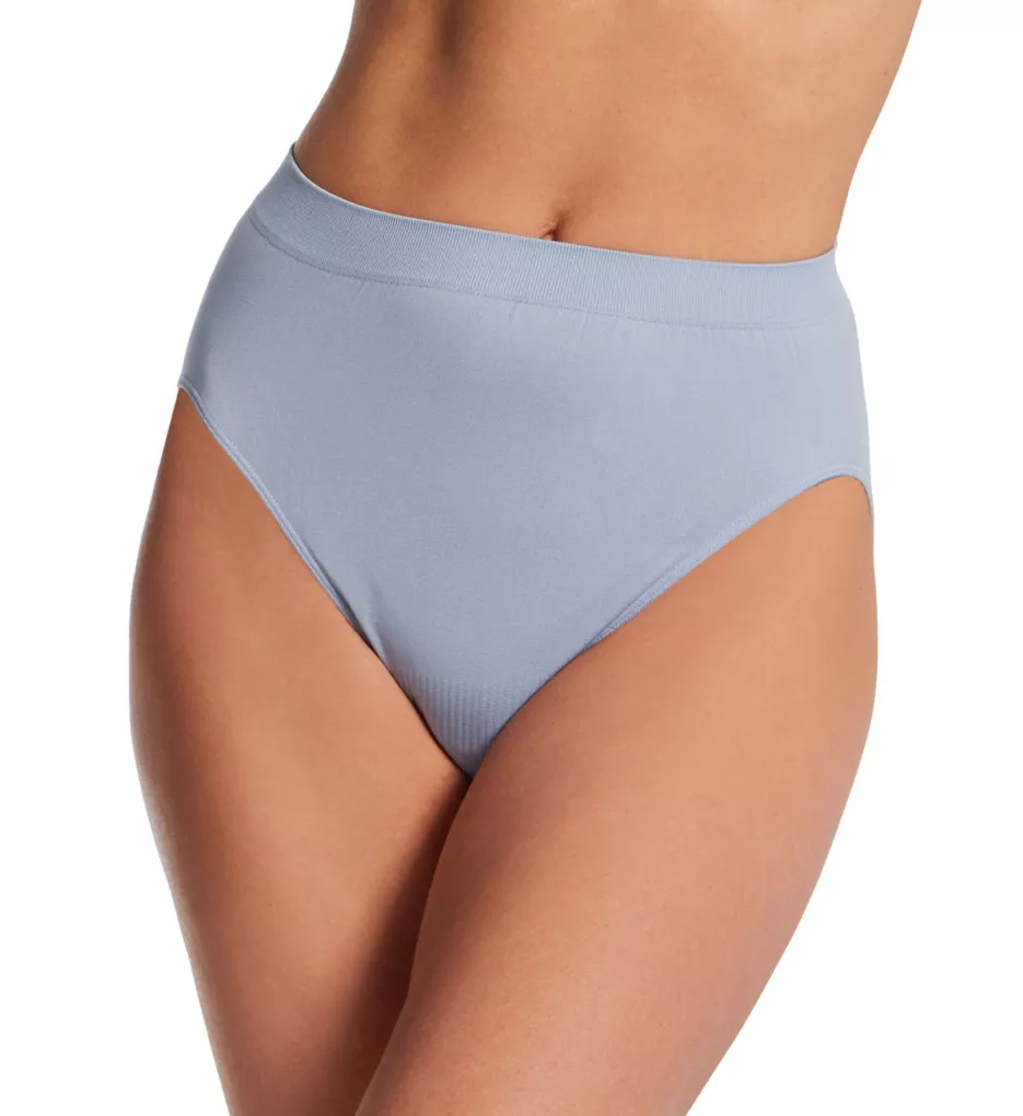 Comfort Revolution Microfiber Hi-Cut Panty Silver Satin 8/9