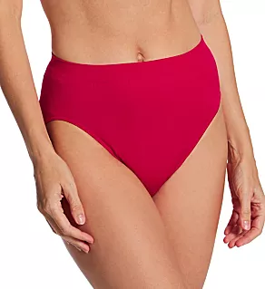 Comfort Revolution Microfiber Hi-Cut Panty Scarlet Berry 10/11