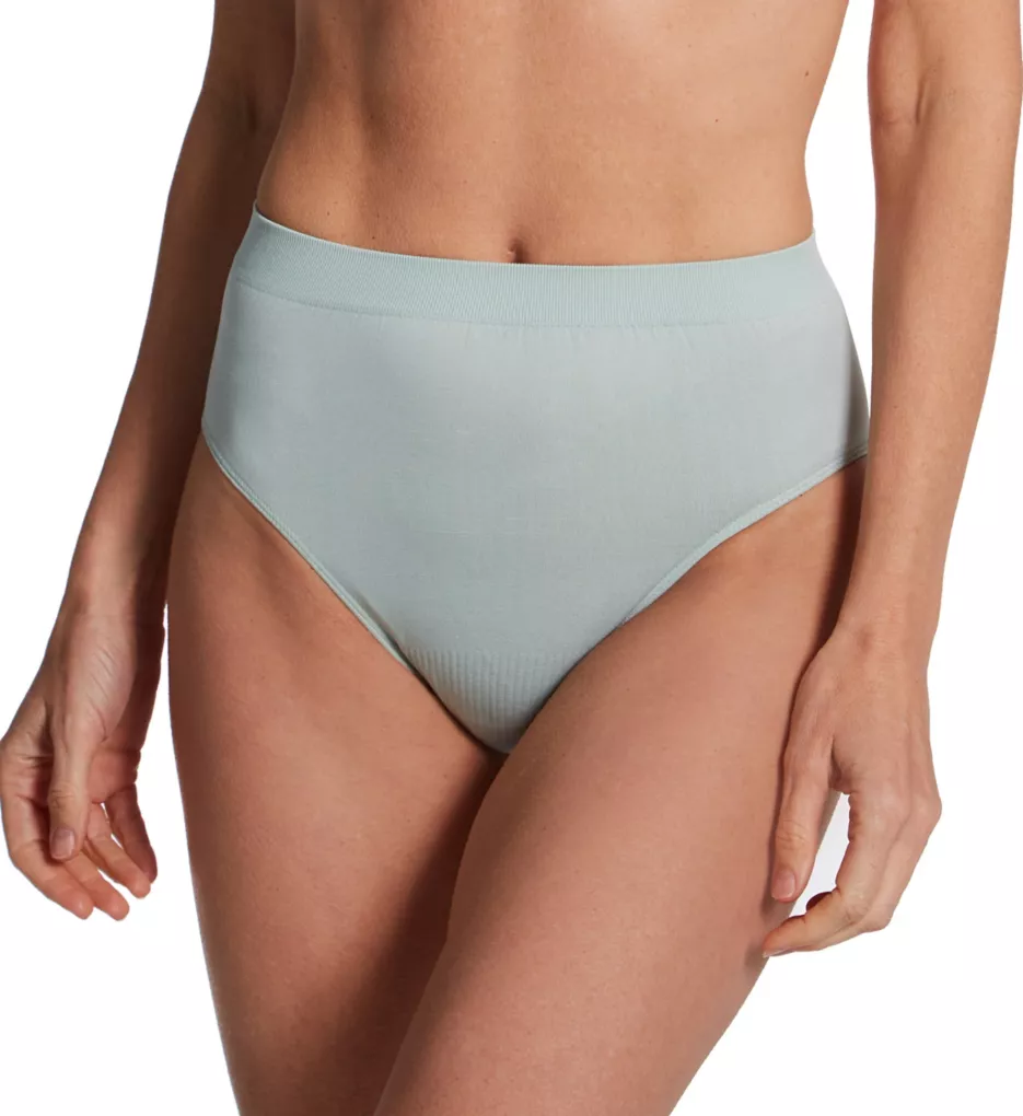 Comfort Revolution Microfiber Hi-Cut Panty Soft Celadon 8/9