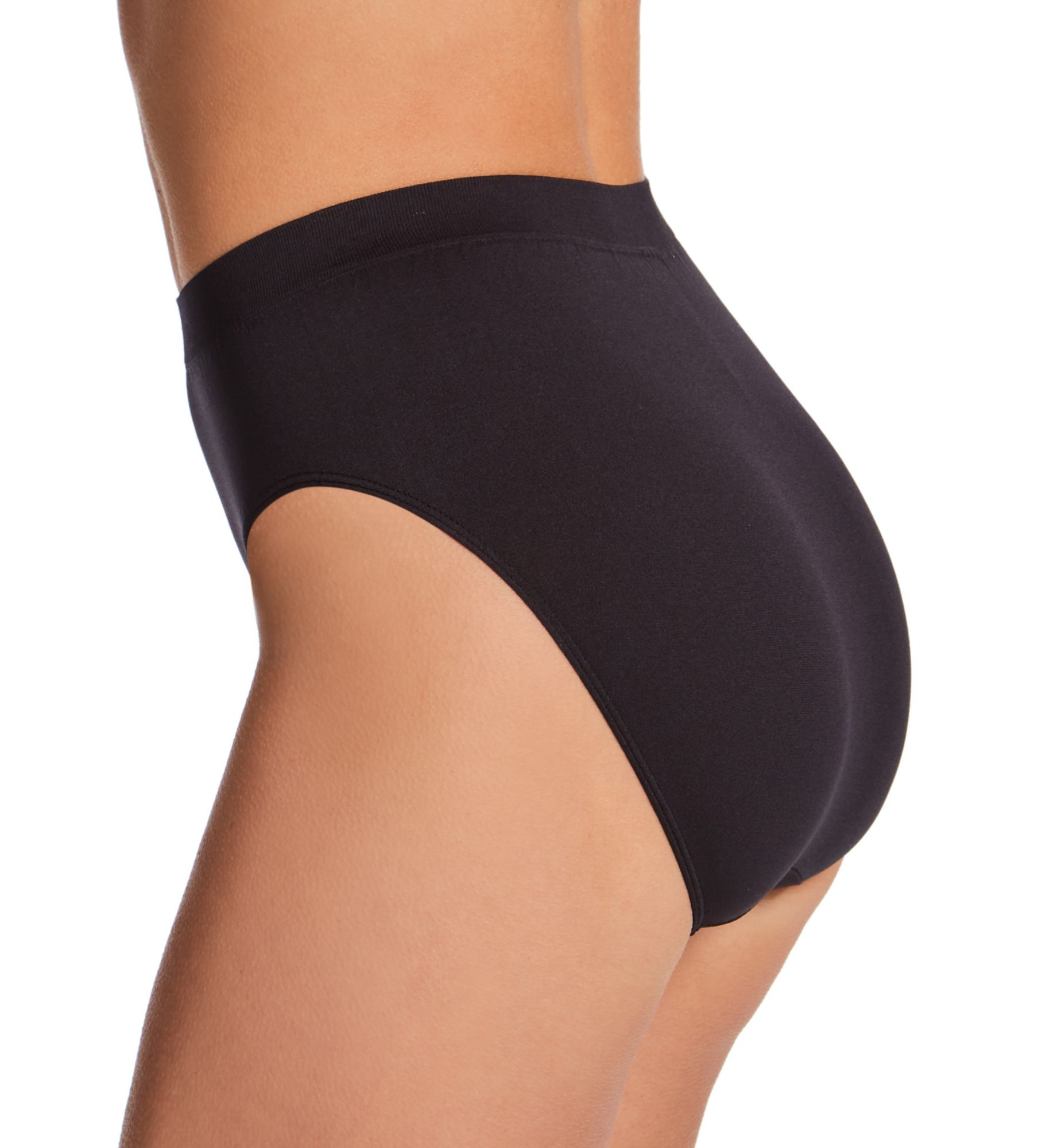 Bali Comfort Revolution Microfiber Hi-Cut Panty Black 10/11  - Image 2