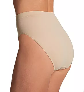 Comfort Revolution Microfiber Hi-Cut Panty Nude 10/11