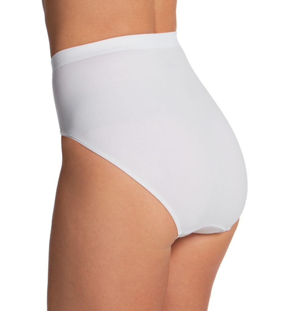 Bali Comfort Revolution Microfiber Hi-Cut Panty White 10/11  - Image 2