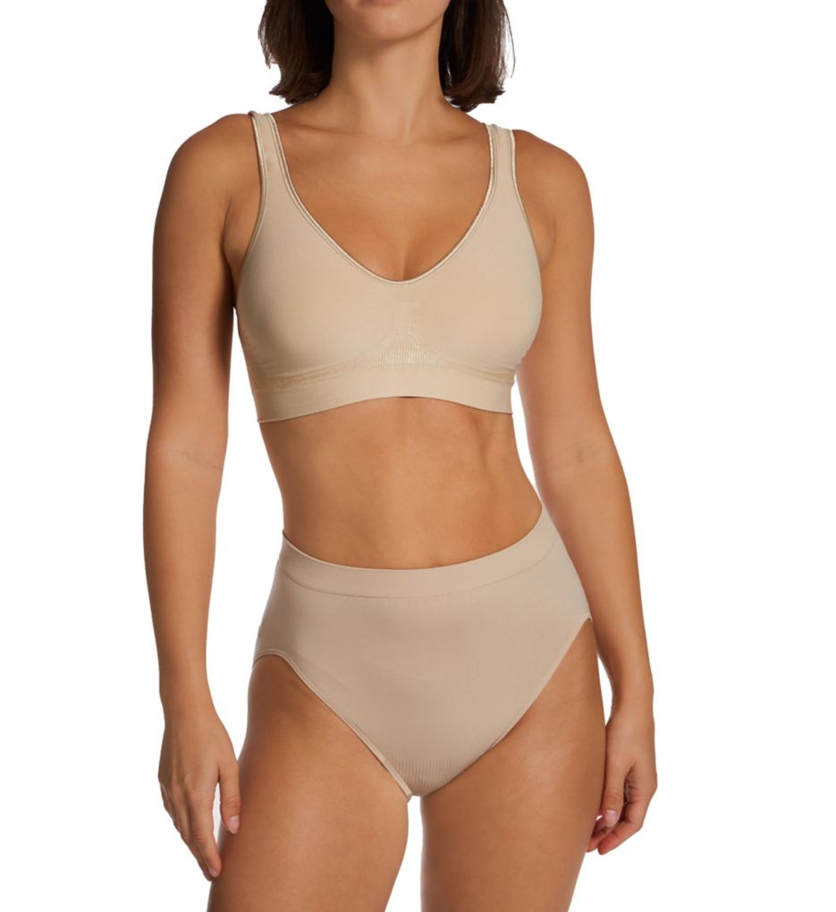 Bali Comfort Revolution Microfiber Hi-Cut Panty, 3-Pack White/White/White  6/7 Women's 