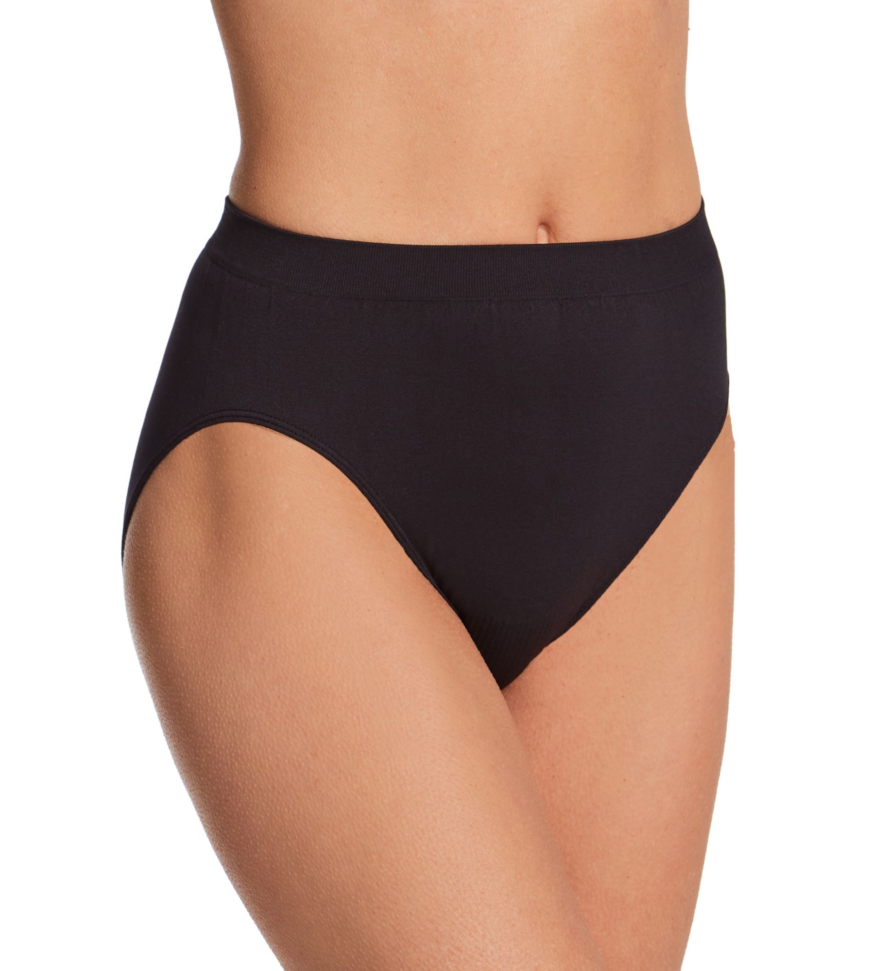 Bali Comfort Revolution Microfiber Hi-Cut Panty Black 10/11  - Image 1