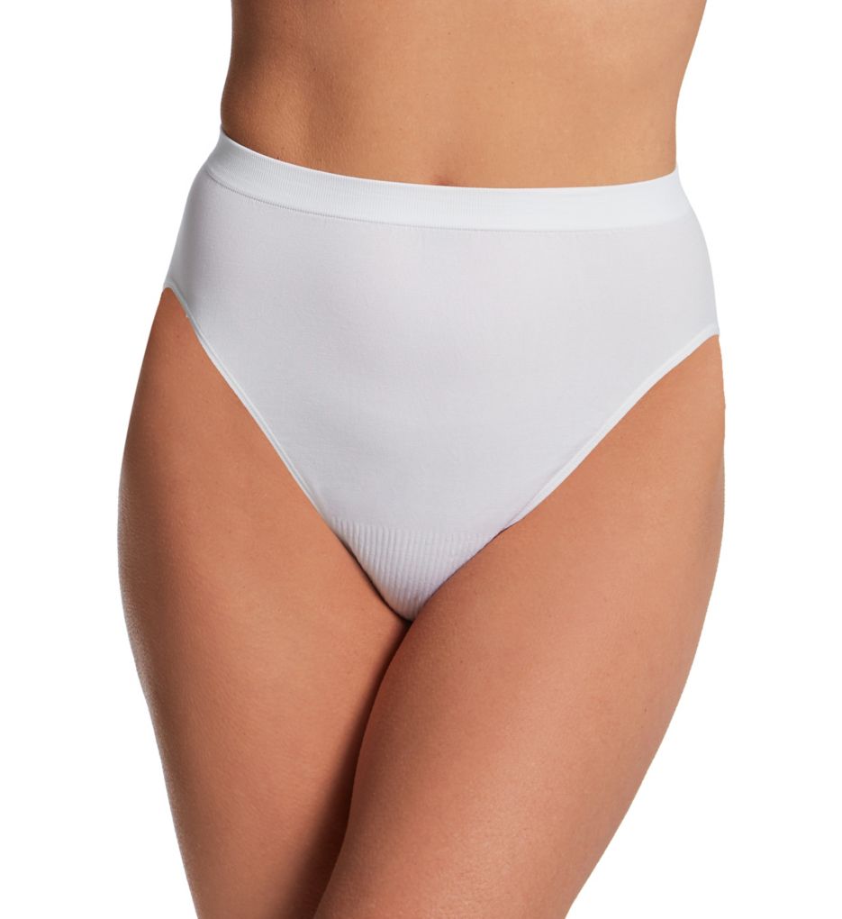 Bali Comfort Revolution Microfiber Hi-Cut Panty White 10/11  - Image 1
