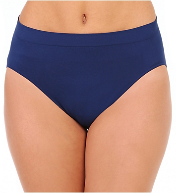 NWT 3 Bali Comfort Revolution Hi-Cut Panties 303J Black Stripe Size 6/7 