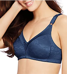 Double Support Lace Wirefree Spa Closure Bra In the Navy 42B