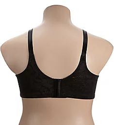 Double Support Lace Wirefree Spa Closure Bra Black 34B