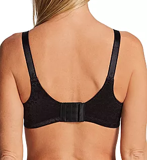 Double Support Lace Wirefree Spa Closure Bra Black 42B