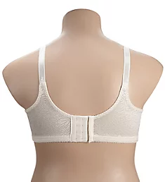 Double Support Lace Wirefree Spa Closure Bra Porcelain 34B