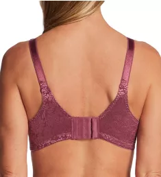 Double Support Lace Wirefree Spa Closure Bra Rustic Berry Red 36C