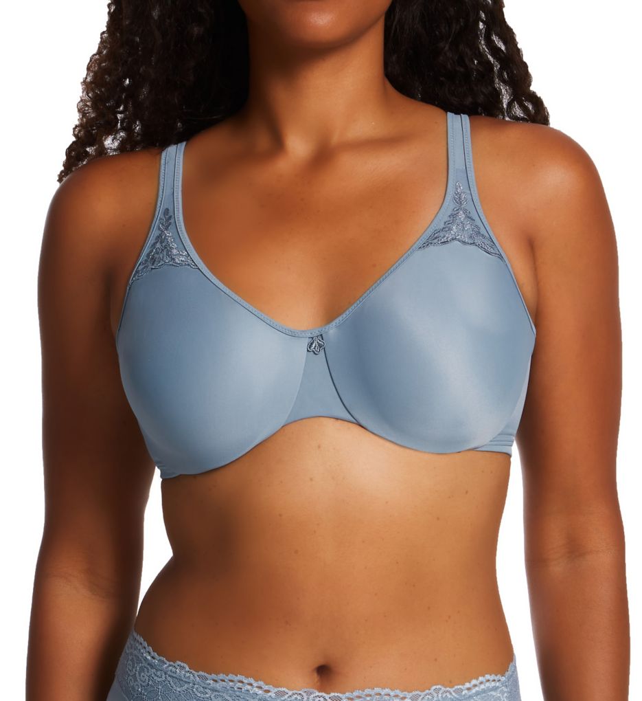 Bali Women's Passion for Comfort Minimizer Underwire Bra in Soft Blue Grey | Plus Size 36D | HerRoom.com