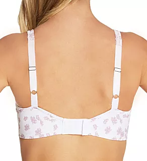 Passion for Comfort Minimizer Underwire Bra White Floral Print 36C