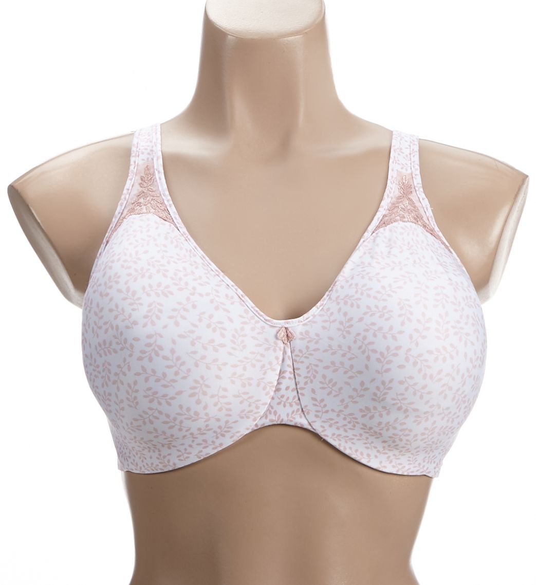 Bali Passion for Comfort Minimizer Underwire Bra Pink Leaf Print 36DD  - Image 1