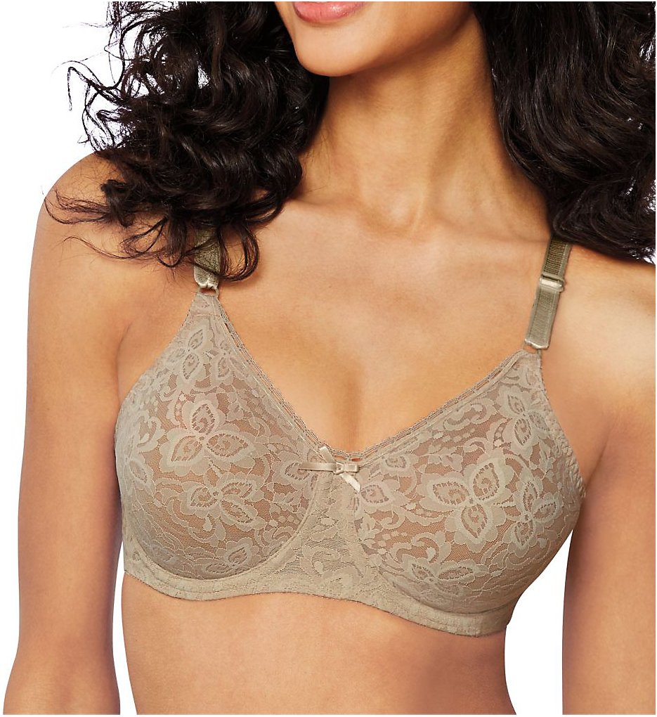 Bali 3432 Lace 'N Smooth Seamless Cup Underwire Bra (Nude)